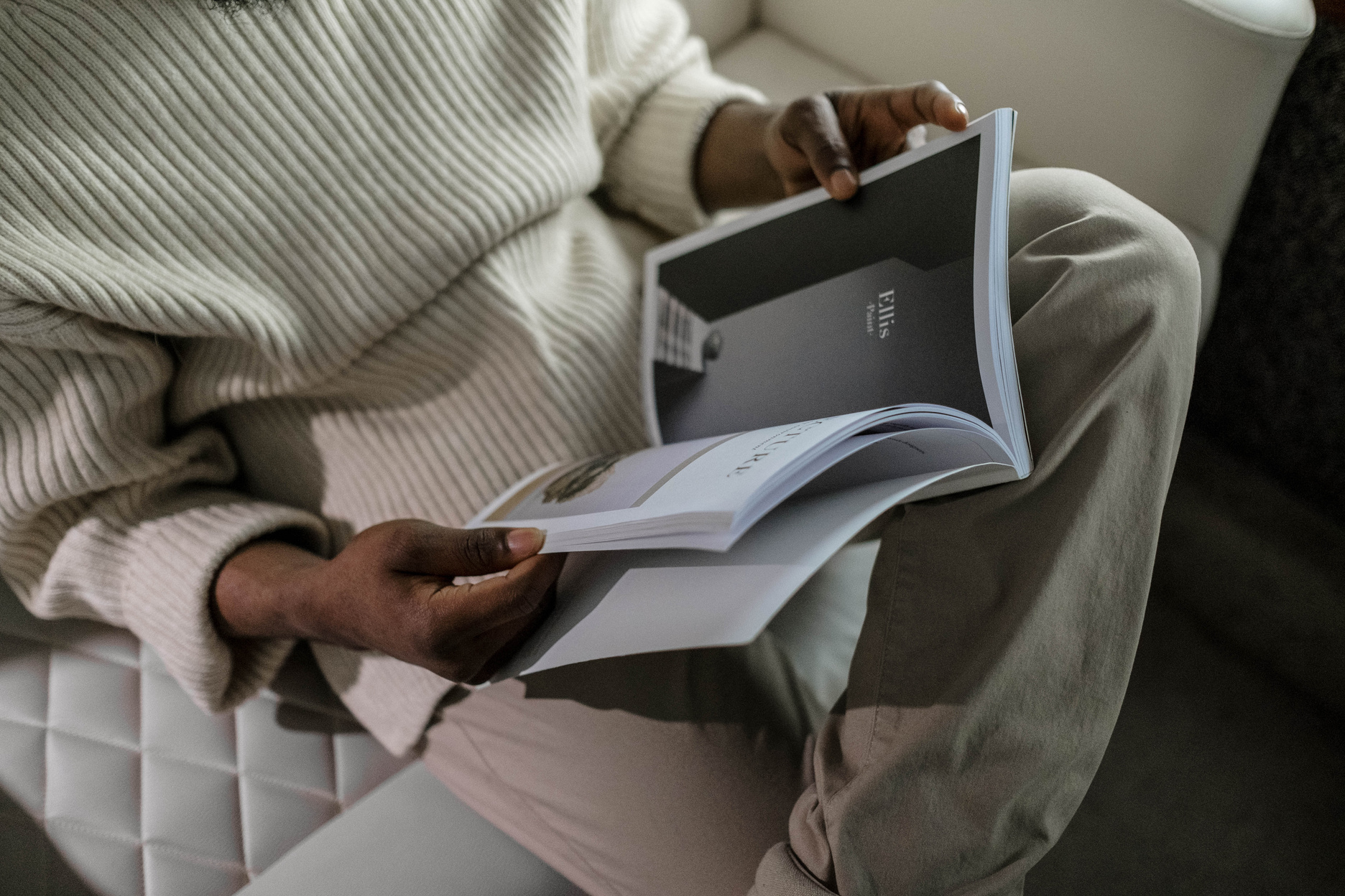 Person Reading a Magazine